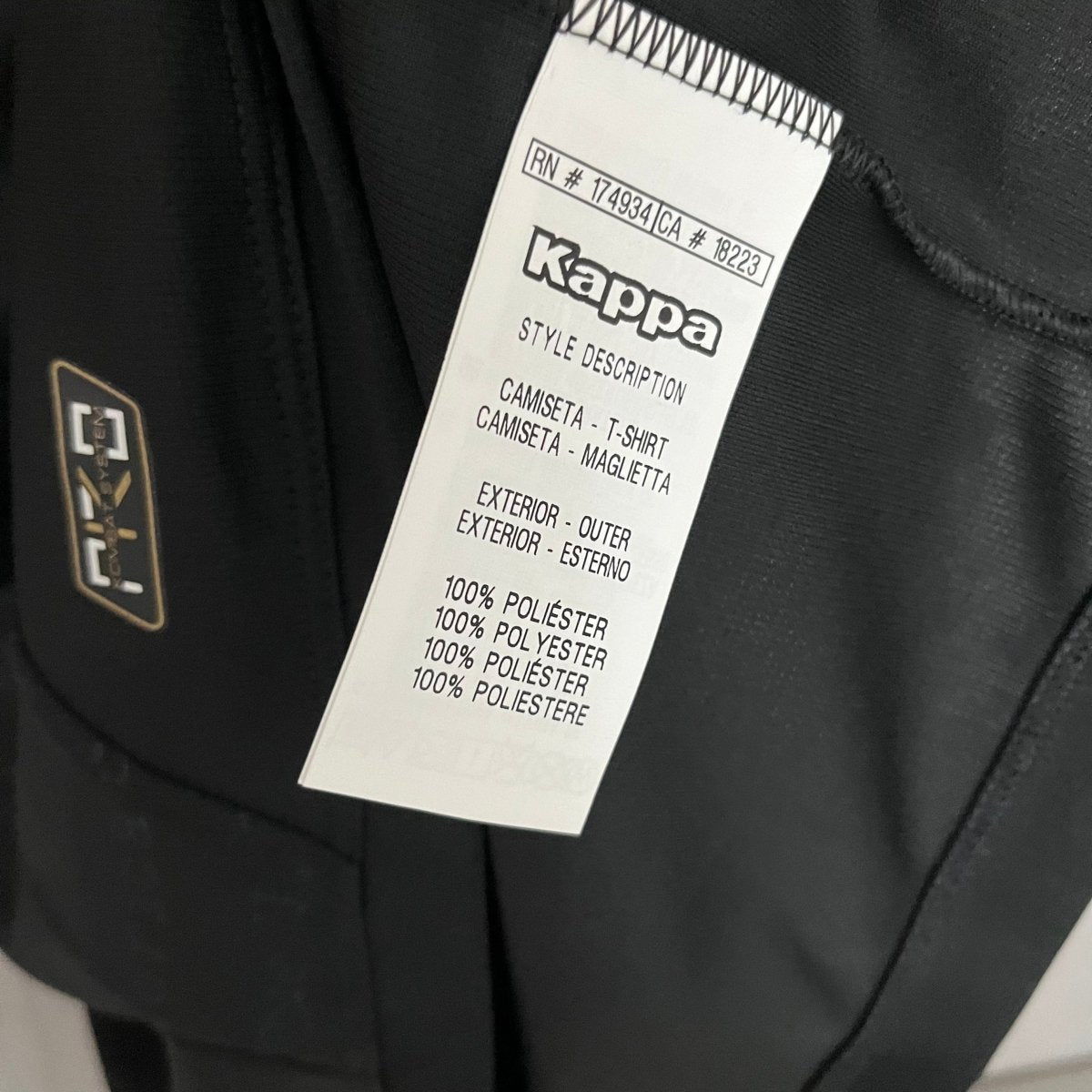 Camisa Vasco III 24/25 s/n° Kombat Kappa Masculina - Preto