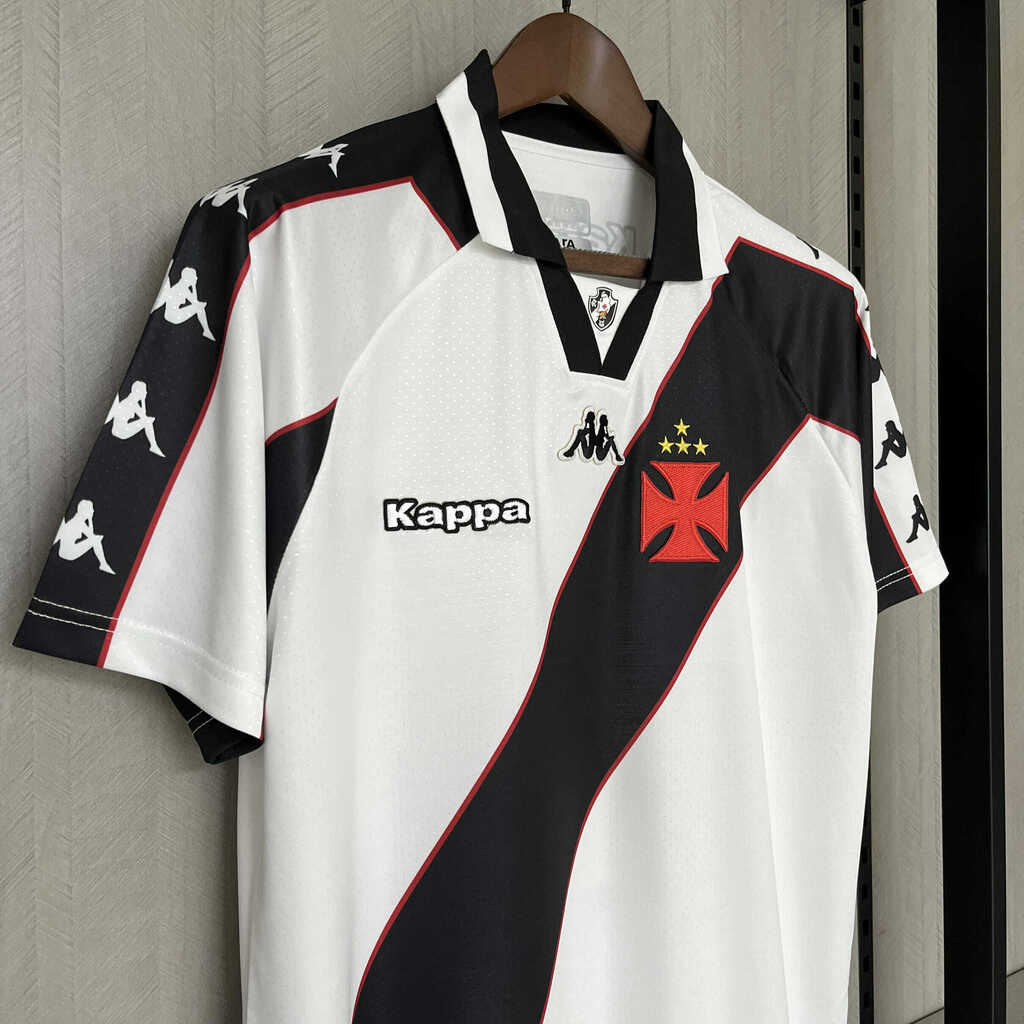 Camisa Retrô Vasco II 1997- Kappa Masculina - Branca