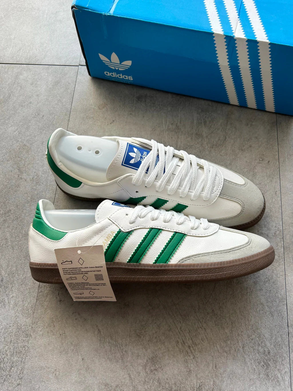 Adidas Samba - Branco e Verde