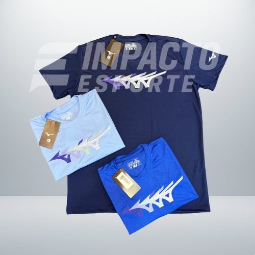 Kit com 3 camisetas dri-fit Mizuno