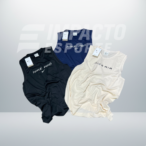 Kit 3 Regatas Masculinas Dry Fit Academia – Nike Performance