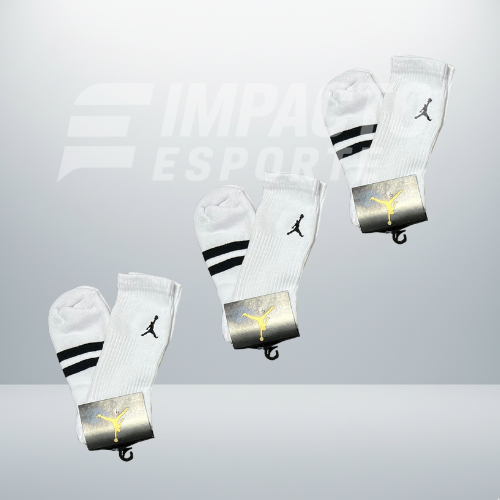 Kit com 3 pares de meias de alta qualidade