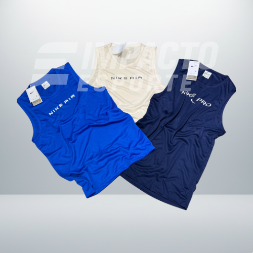 Kit 3 Regatas Masculinas Dry Fit Academia – Nike Performance
