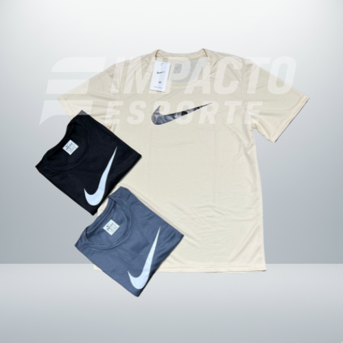 Kit com 3 camisetas nike dri-fit