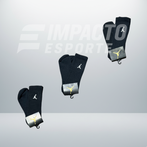 Kit com 3 pares de meias de alta qualidade
