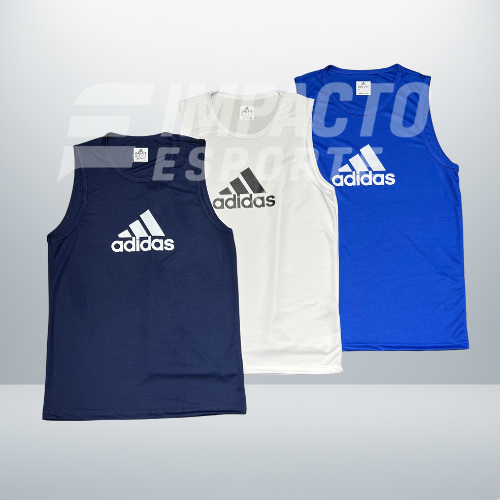 Kit 3 Regatas Masculinas Dry Fit – Adidas Training