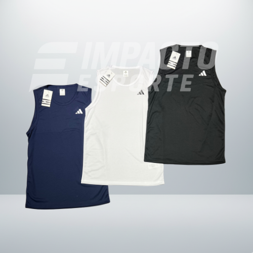 Kit 3 Regatas Masculinas Dry Fit – Adidas Training