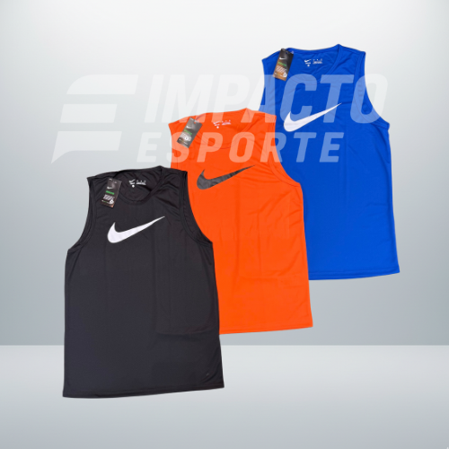 Kit 3 Regatas Masculinas Dry Fit Academia – Nike Performance