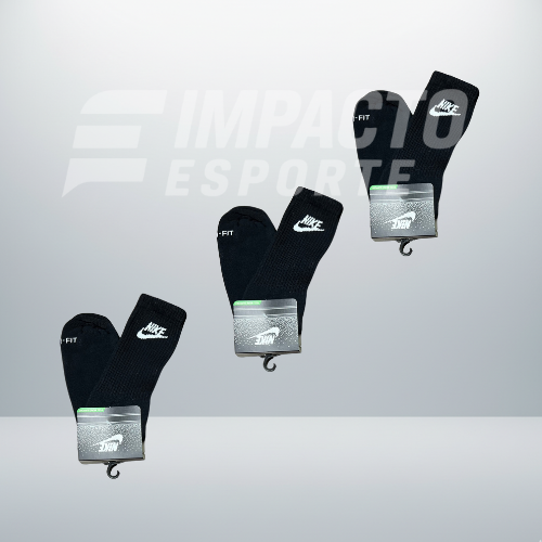 Kit com 3 pares de meias de alta qualidade