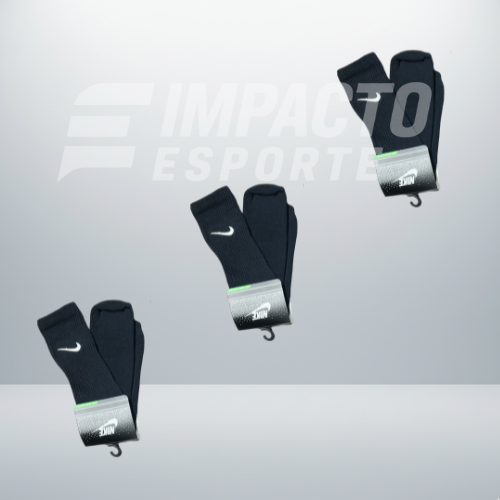 Kit com 3 pares de meias de alta qualidade
