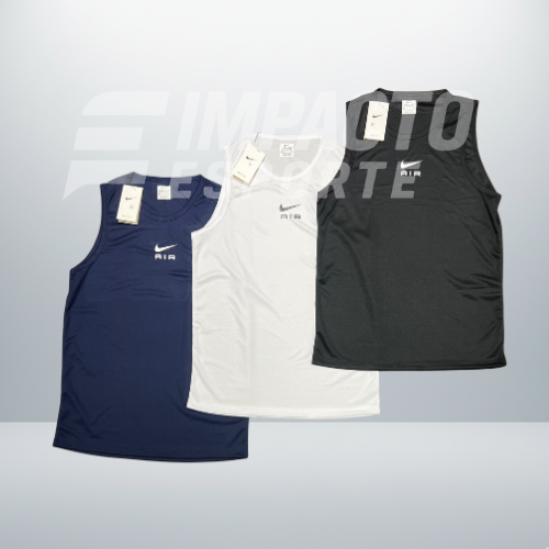 Kit 3 Regatas Masculinas Dry Fit Academia – Nike Performance