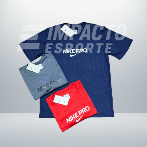Kit com 3 camisetas nike dri-fit