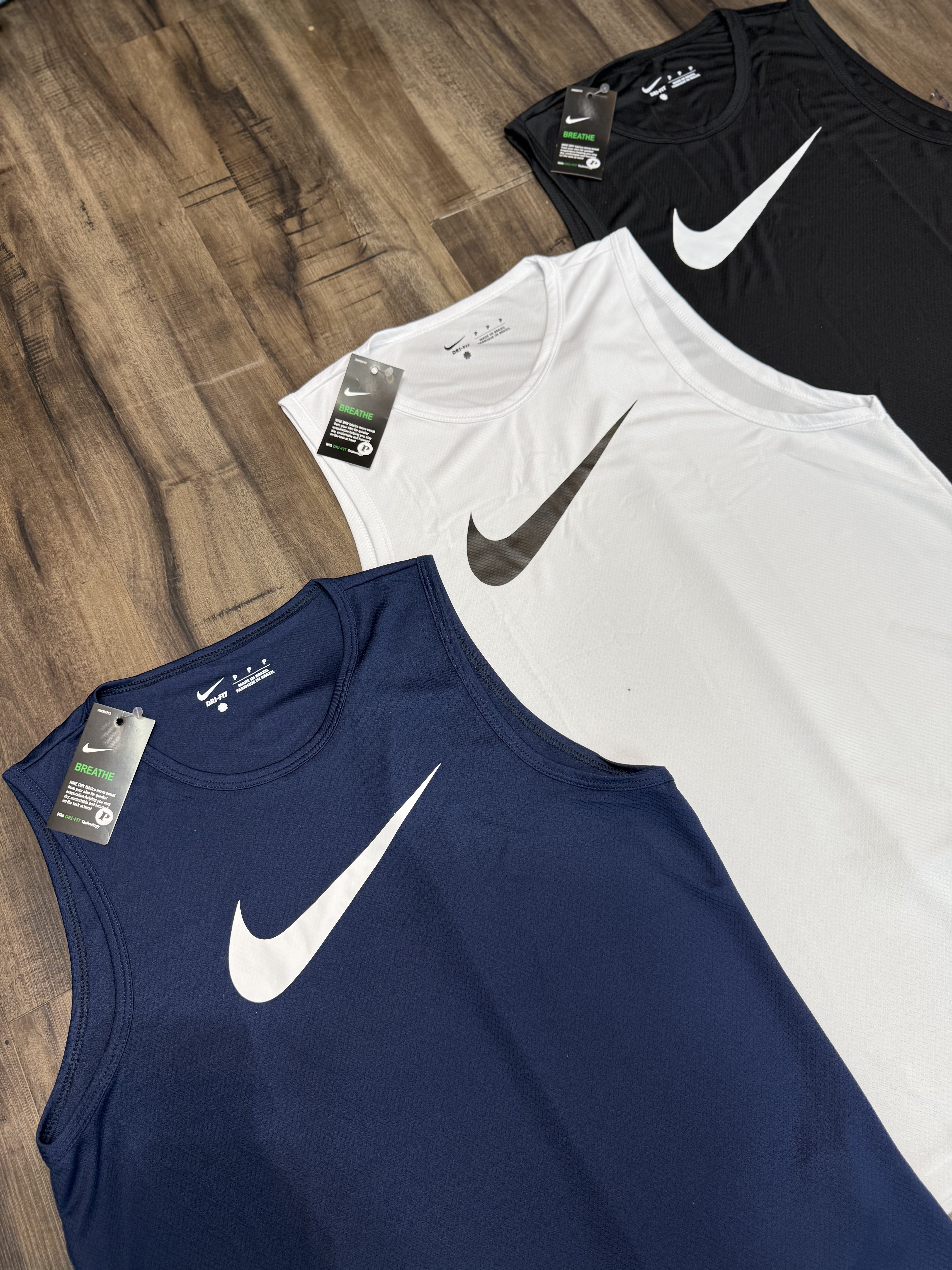 Kit 3 Regatas Masculinas Dry Fit Academia – Nike Performance
