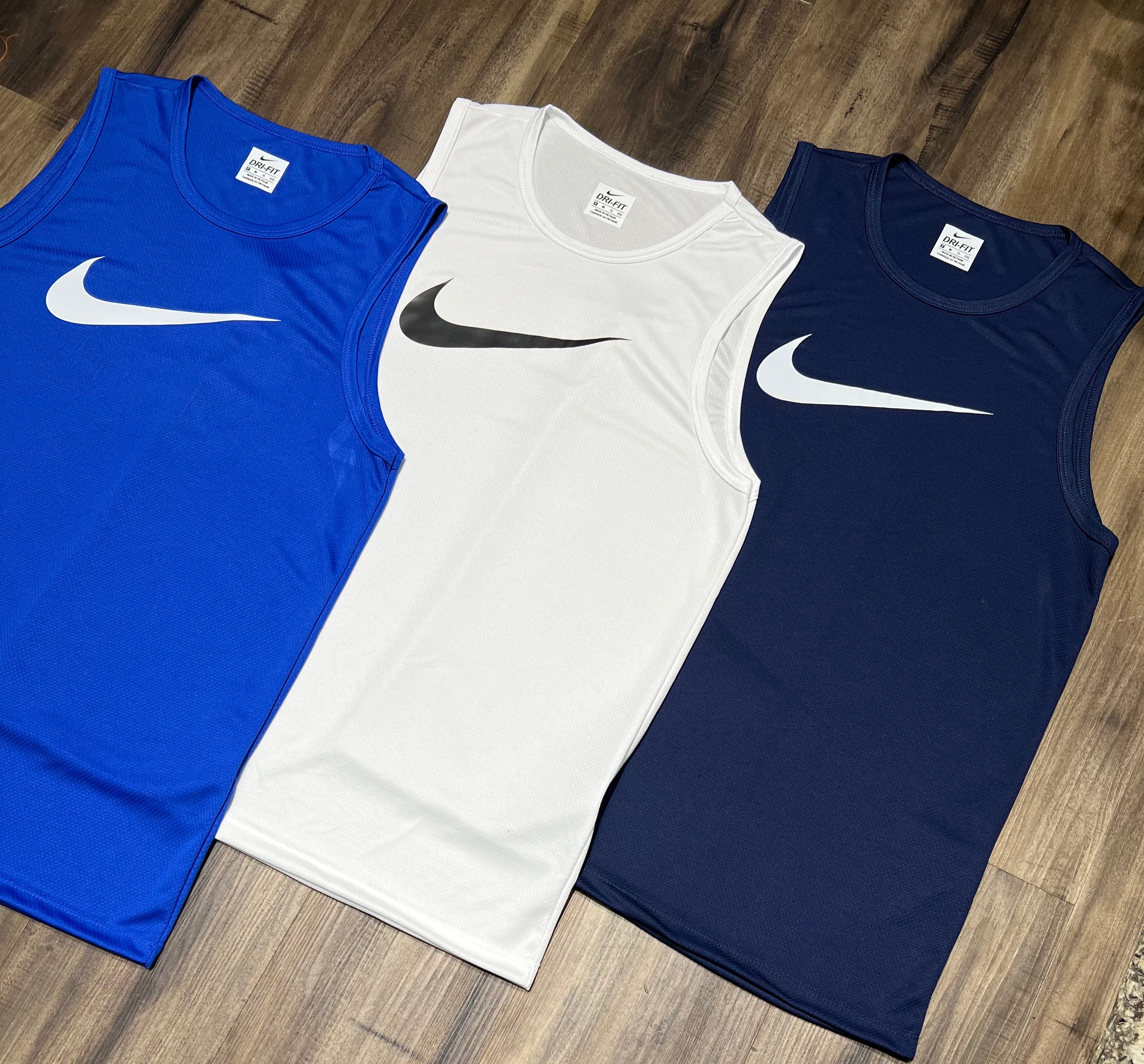 Kit 3 Regatas Masculinas Dry Fit Academia – Nike Performance