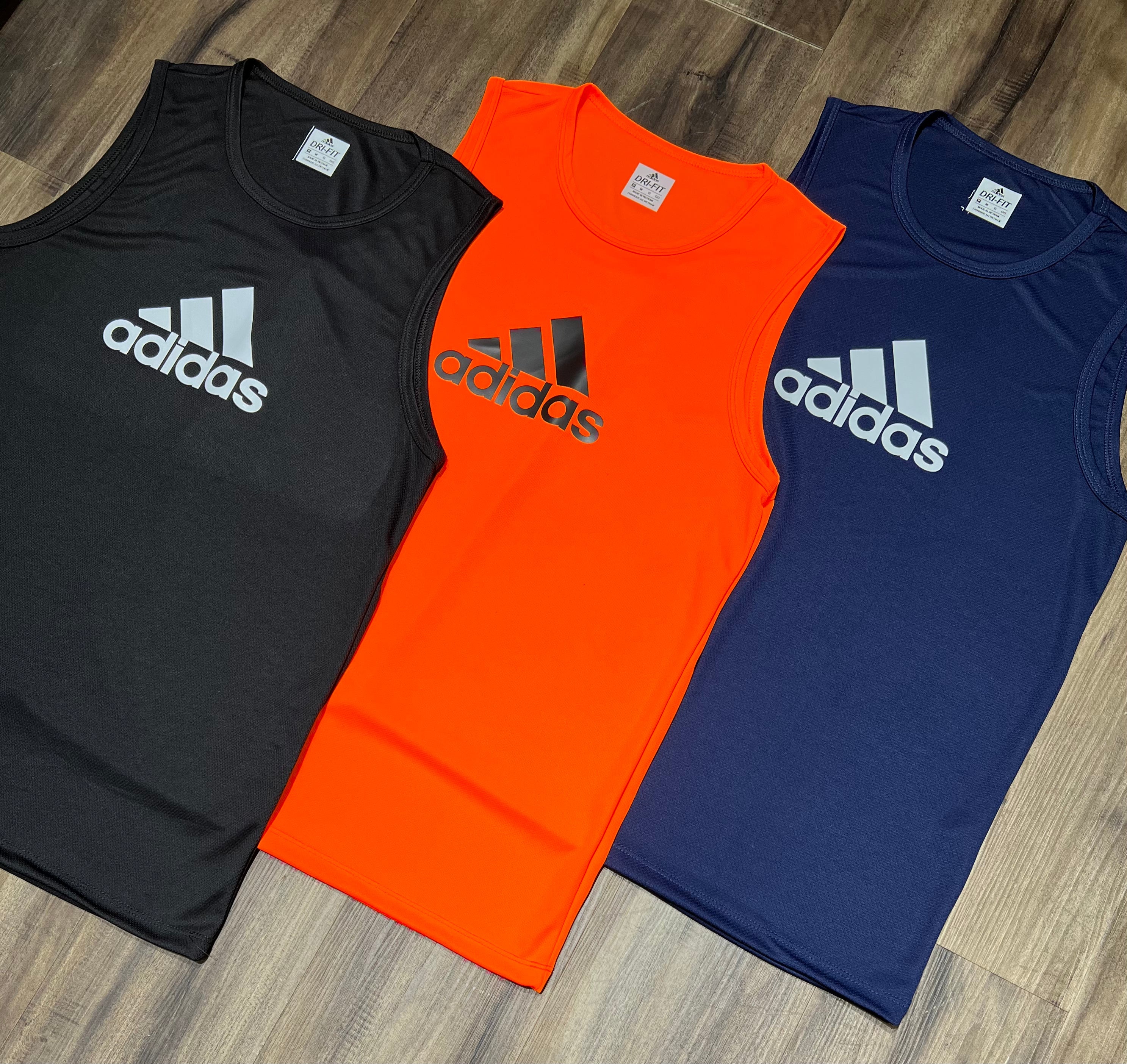 Kit 3 Regatas Masculinas Dry Fit – Adidas Training