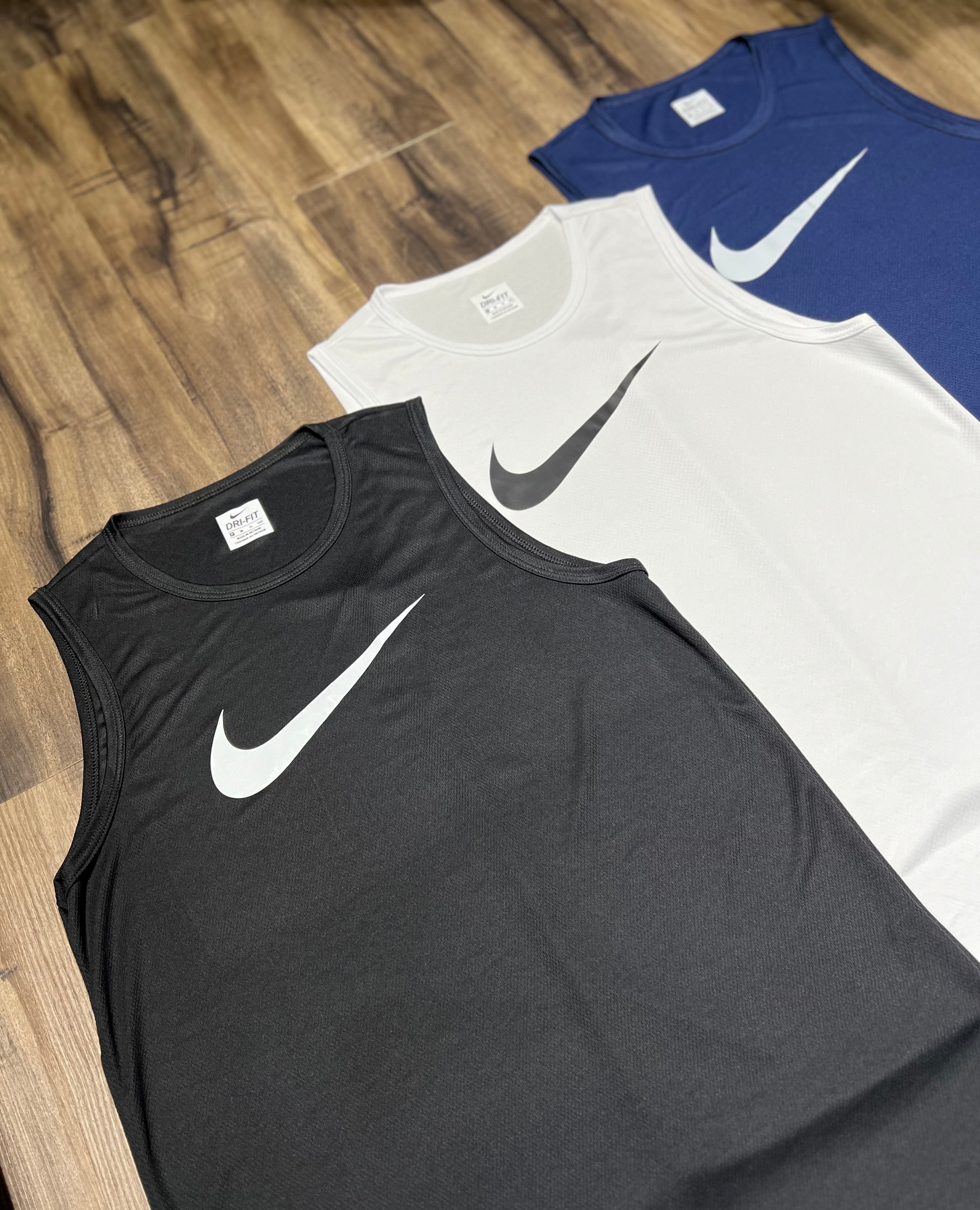Kit 3 Regatas Masculinas Dry Fit Academia – Nike Performance