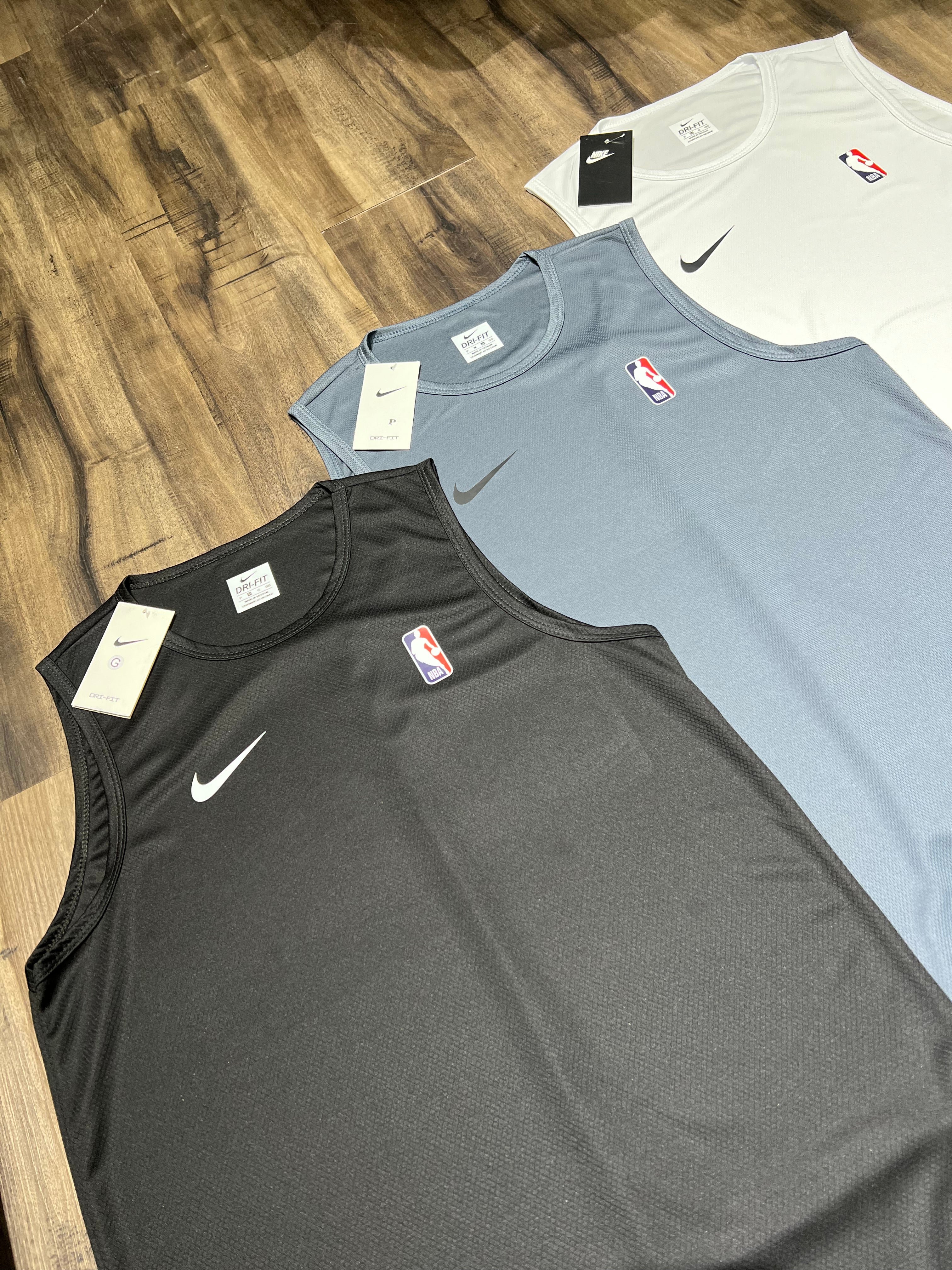 Kit 3 Regatas Masculinas NBA Dry Fit – Estilo Esportivo Premium