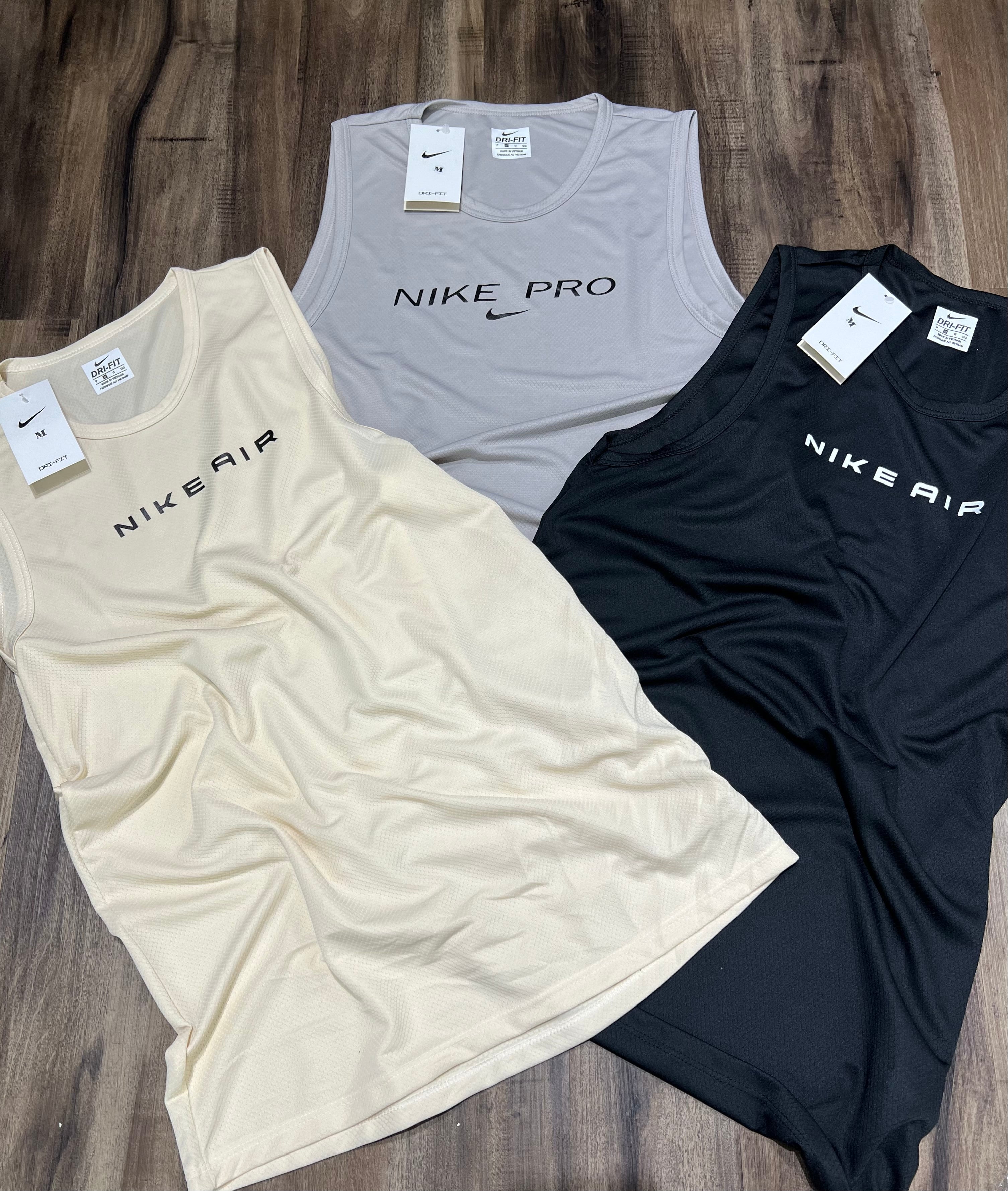 Kit 3 Regatas Masculinas Dry Fit Academia – Nike Performance