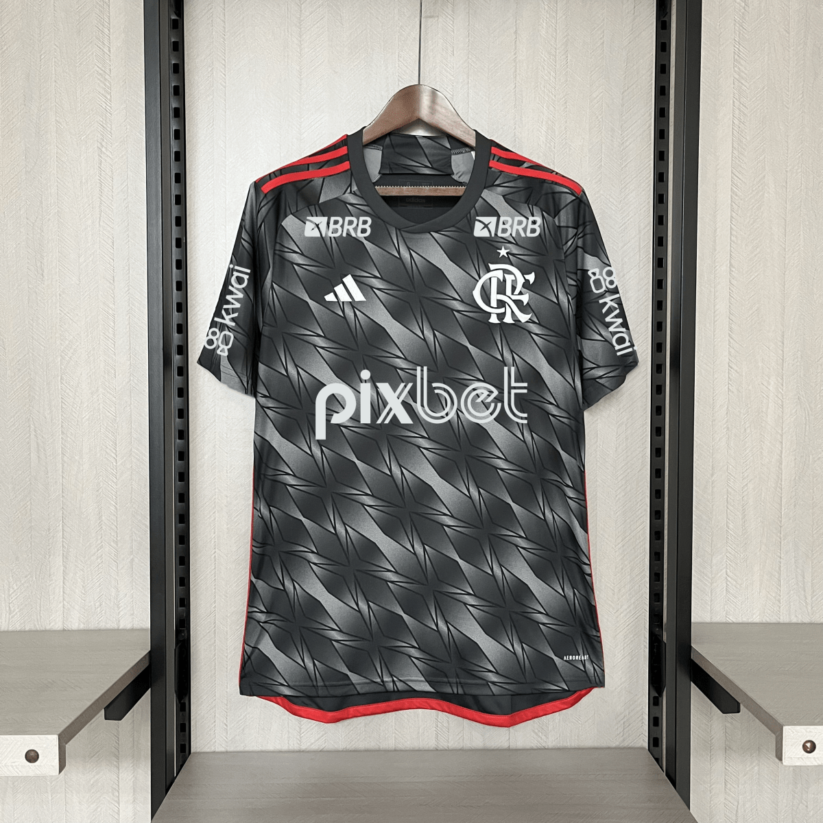 Camisa Adidas Flamengo III 2024 Com Patrocínio
