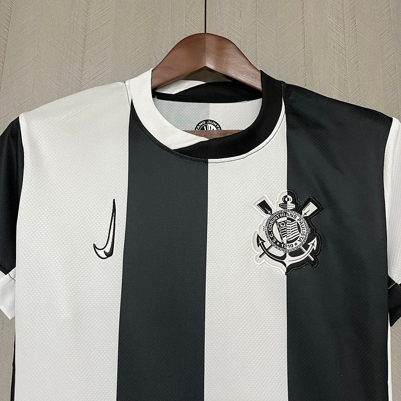 Camisa Corinthians IlI 24/25 Nike - Preto e Branco - (Feminina)
