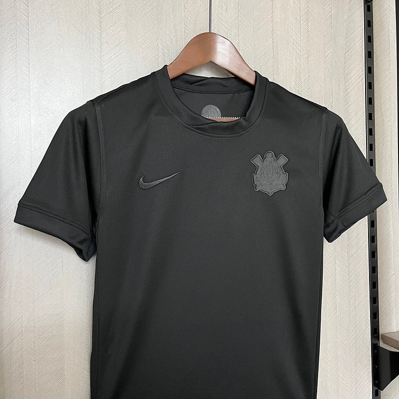 Camisa Corinthians Infantil II 24/25 s/n° Torcedor Nike - Preto