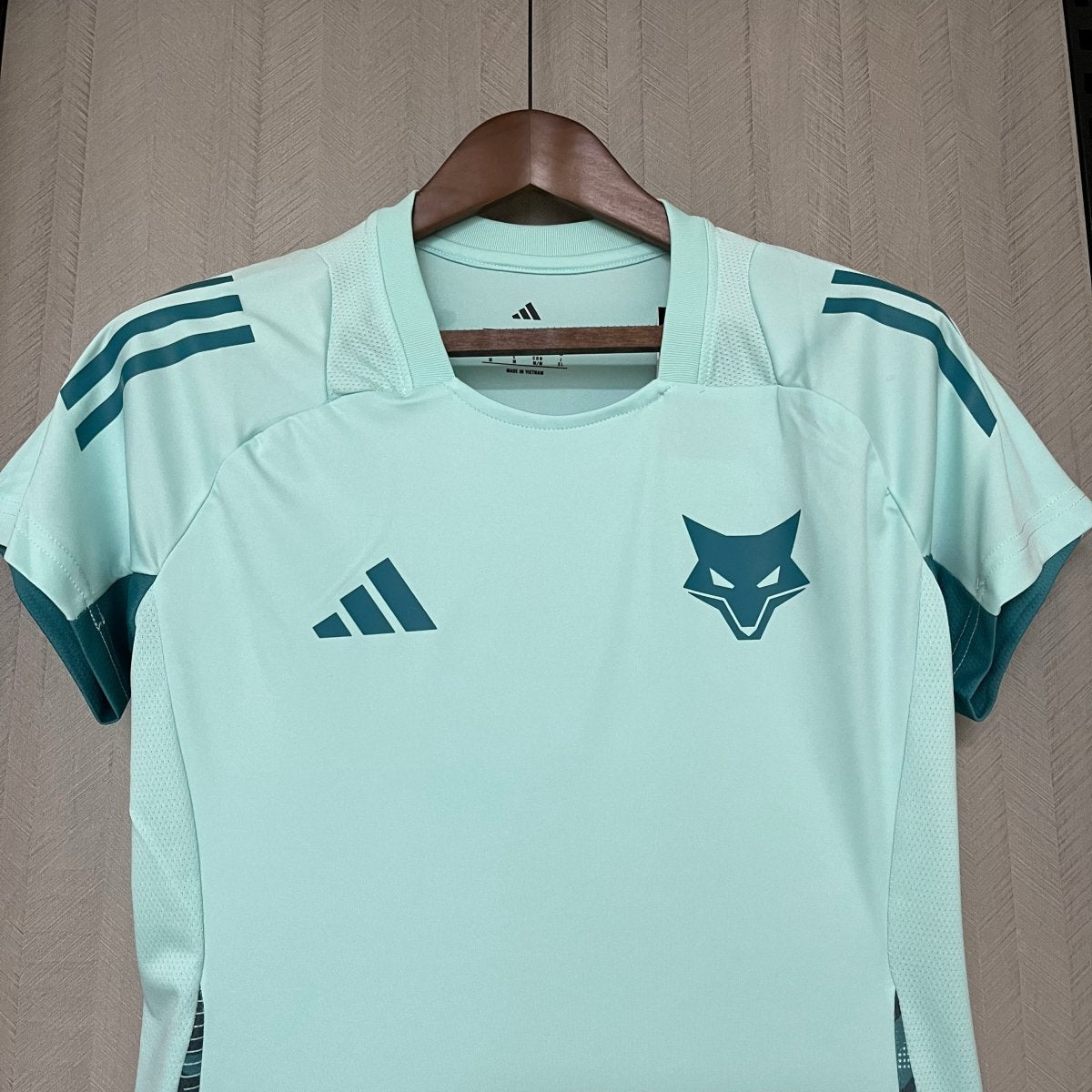 Camisa Cruzeiro 25/26 Treino Adidas - Azul Turquesa - (Feminina)