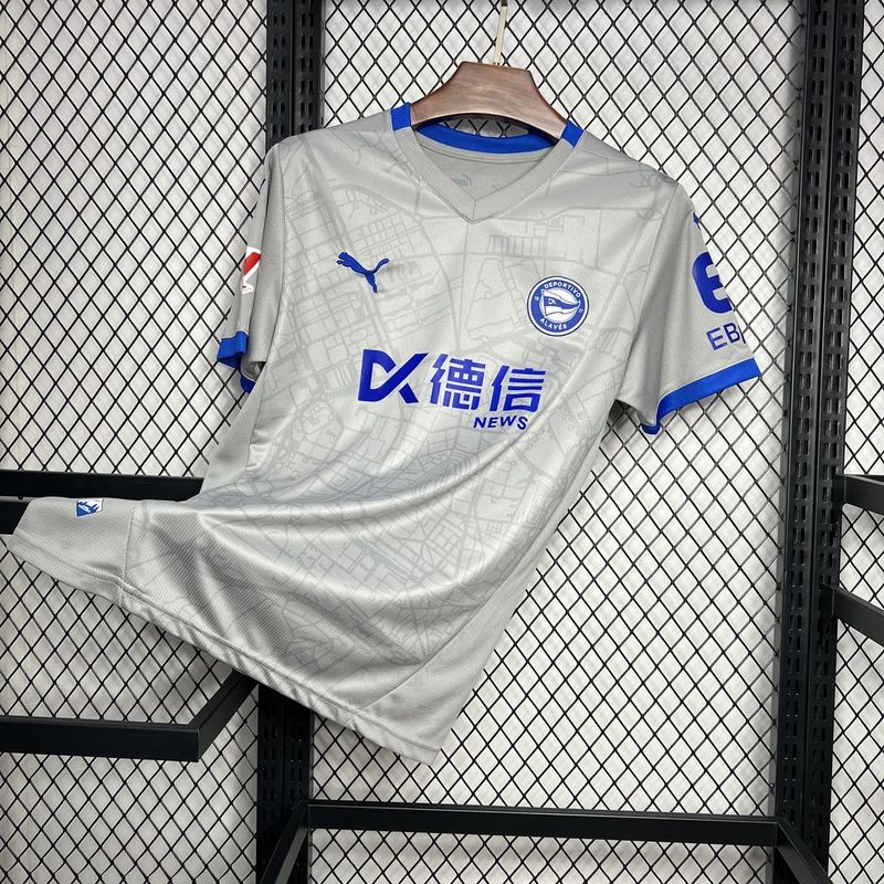 Camisa do Alavés I 24/25 Cinza