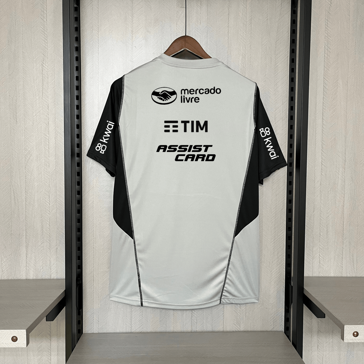 Camisa do Flamengo Treino 24/25 Cinza(Com patrocinio)