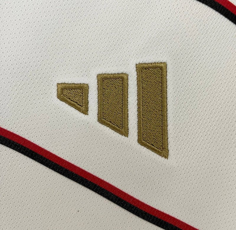 Camisa Flamengo II 23/24 s/n° Torcedor Adidas Masculina - Branca com detalhes em Dourado