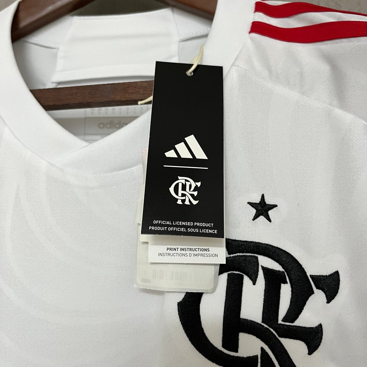 Camisa Flamengo II 24/25 s/n° Torcedor Adidas Masculina - Branco