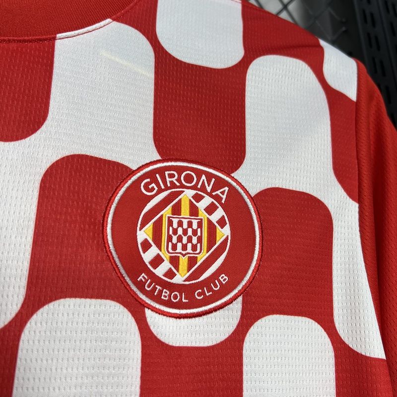 Camisa Girona I 24/25  Puma - Vermlha e Branco