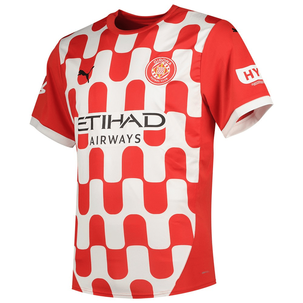 Camisa Girona I 24/25  Puma - Vermlha e Branco