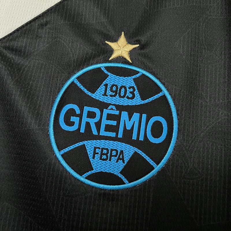 Camisa Grêmio III 24/25  Torcedor Umbro Masculina - Preto+Branco