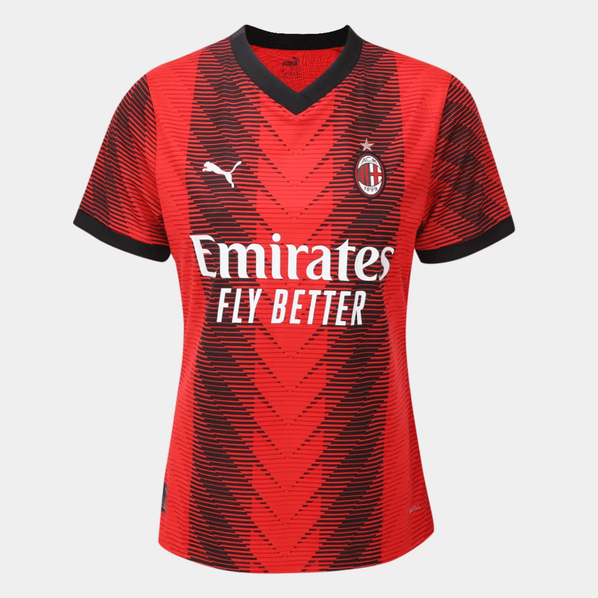 Camisa Milan Home 23/24 - Vermelha - (Feminina)