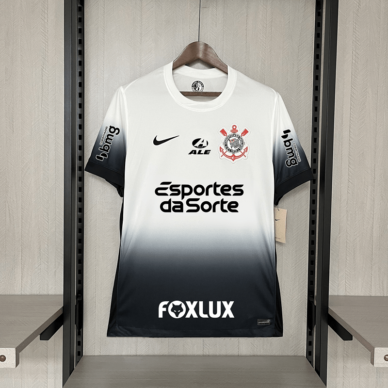 Camisa Nike Corinthians Casa 24/25 - Branca degradê