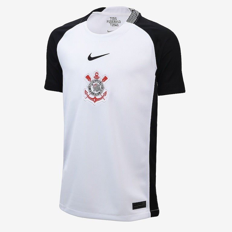 Camisa Nike Corinthians  I 2025  - Preta e Branca - Masculina