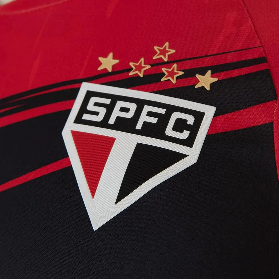 Camisa São Paulo 2025/26 s/n° Goleiro New Balance Masculina - Vermelho+Preto