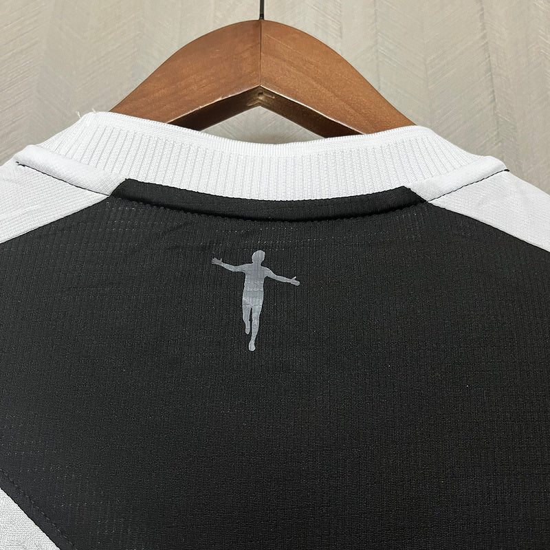 Camisa Vasco I 24/25 Kappa Masculina - Preto+Branco