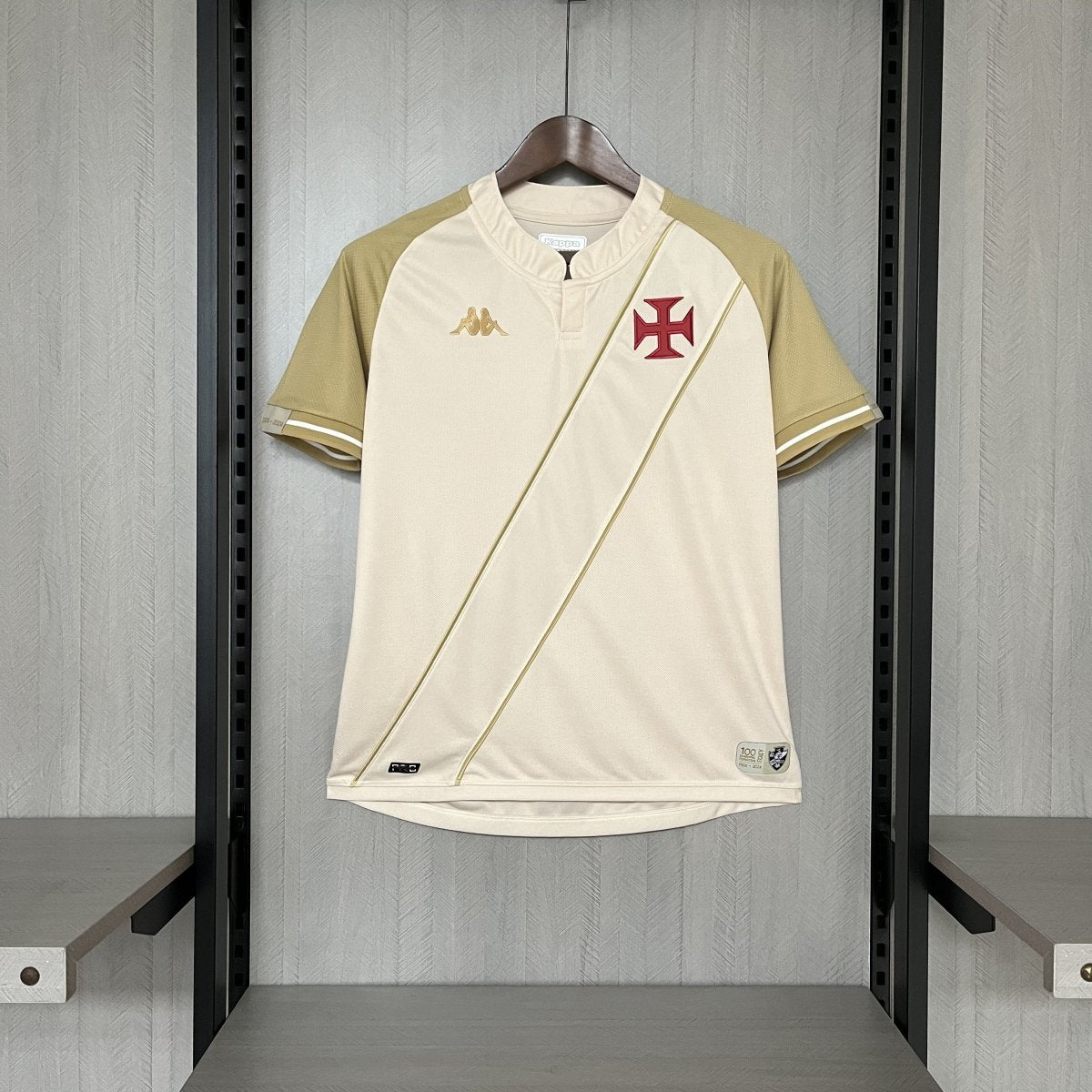 Camisa Vasco III 24/25 Kappa - Bege - (Feminina)